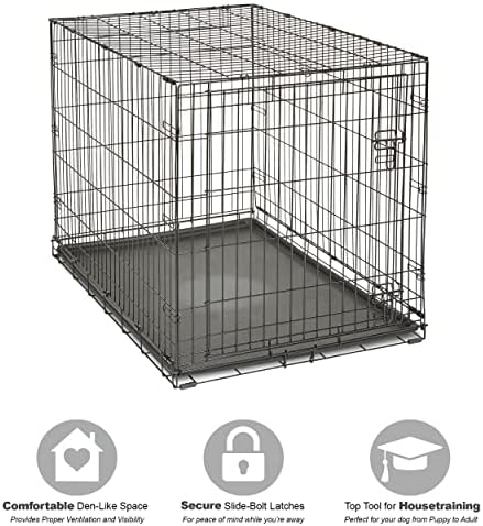 New World by Midwest 42-Inch Single Door Crate, for Large Breeds, 71-90 lbs