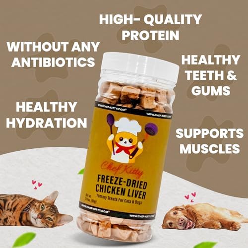 Freeze Dried Chicken Liver Dog Treats, Single Ingredient, 1.7oz
