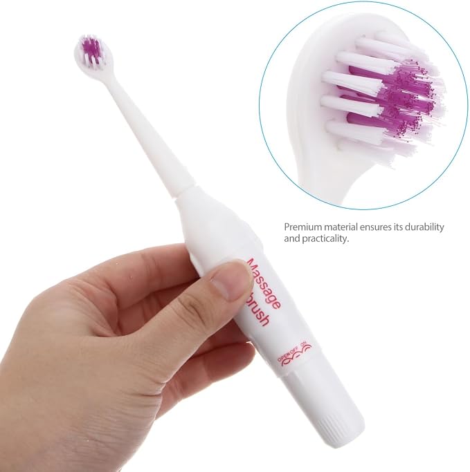 TEHAUX Professional Electric for Pets Acoustic Cleaning Brush with 2 Replacement Heads Lightweight Portable Dog and Cat for Travel and