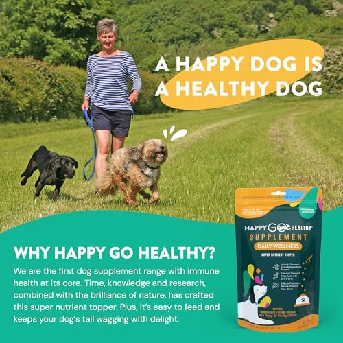 Daily Wellness Supplements for Dogs | Probiotic & Prebiotic Benefits with Fish Oil & Seaweed to Keep Your Dog Beaming All Day Long | All Breeds and Sizes | 60 Count