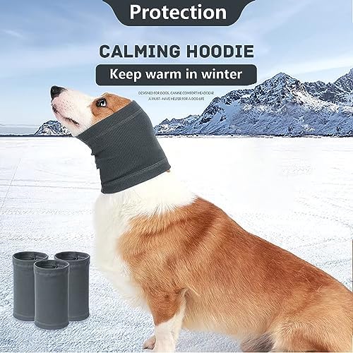 Nanaki Dog Calming Hoodie Quiet Head Cover Sleeve-Ear Covers Hood for Noise | Dog Snood for Bath, The Grooming and Force Drying, Head Protection for Anxiety Relief and Calming, Dog Neck and Ear Warmer