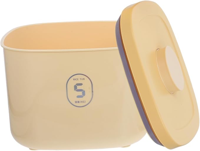 Small Airtight Dog Food Container, Small, Yellow