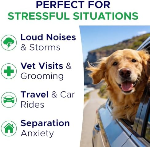 Advanced Calming Chews for Dogs, Hemp, Melatonin, 120-Pack, 120Ct