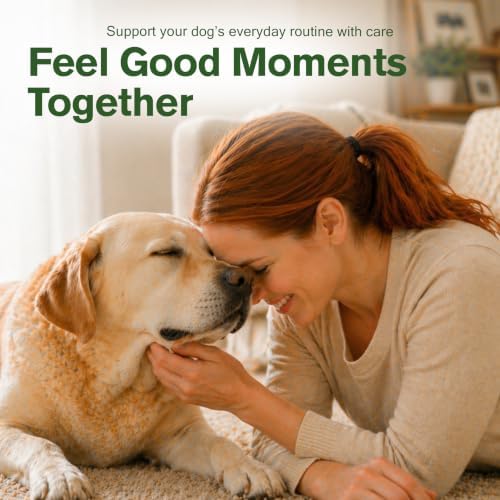 Dog Multivitamin Soft Chews, Probiotics, All Breeds, 60 Ct | Dog Vitamins, Daily Wellness, Salmon Oil & Omega-3, Skin & Coat, Gut Health, L-Carnitine, Turmeric, Senior Dogs, Joint Health