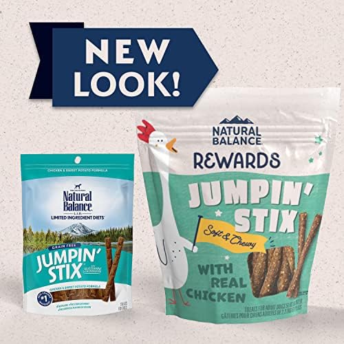 Natural Balance Rewards Jumpin' Stix Dog Treats, Chicken, 10 oz