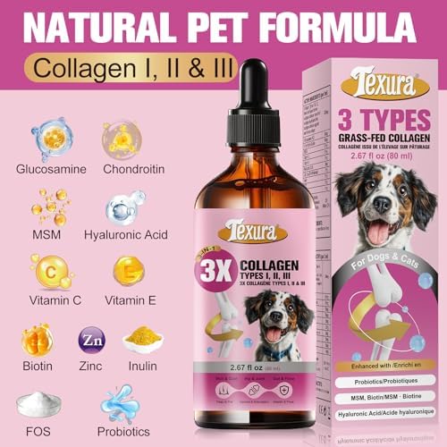 Liquid Collagen for Dogs & Cats – Grass-Fed Hydrolyzed – Supports Joints, Skin, Coat & Daily Wellness