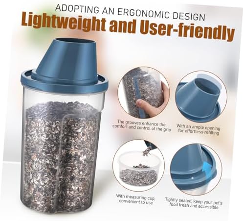 BESPORTBLE 4pcs Pet Food Storage Containers Airtight Cat Food Bucket Pantry Storage Container