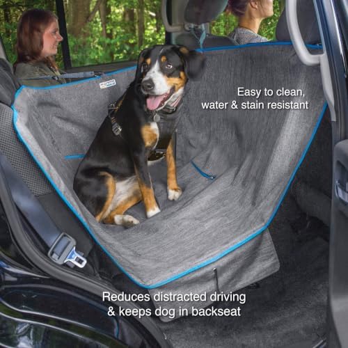 Kurgo Heather Half Hammock Seat Cover - Heather Grey