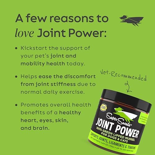 Super Snouts Joint Power Supplement Powder for Dogs & Cats, 2.64 oz Jar