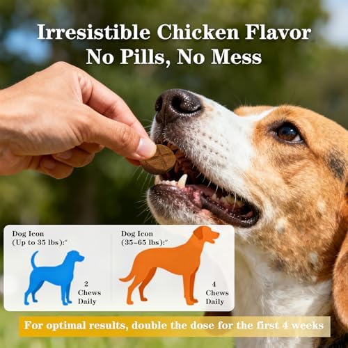 Advanced Dog Hip & Joint Chews for All Breeds, 185 Ct,90day Supply
