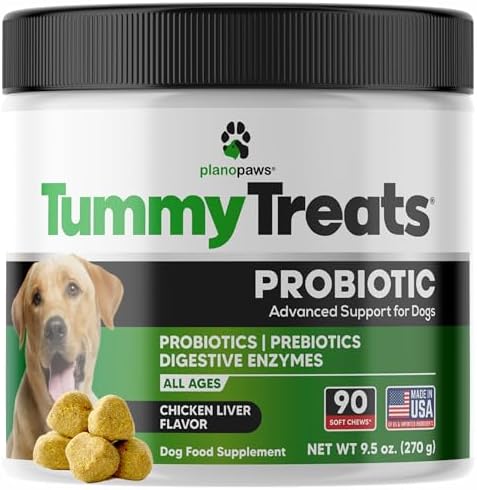 Probiotics for Dogs, 90 Soft Chews - Digestive Health Dog Probiotic 90ct