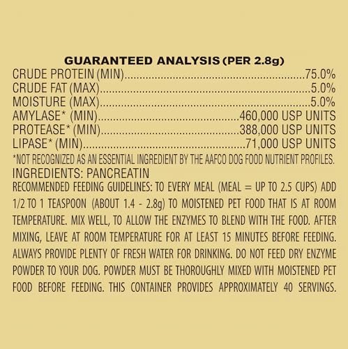 | 10x Digestive Enzymes for Dogs - 4 Ounces (113 Grams)