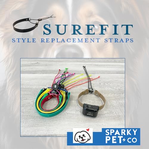 Replacement GPS eCollar with Adjustable Bungee, Multi-Hole Design, and Secure Toggle Closure for Small Dogs (Reflective Neon Yellow, Small Neck)