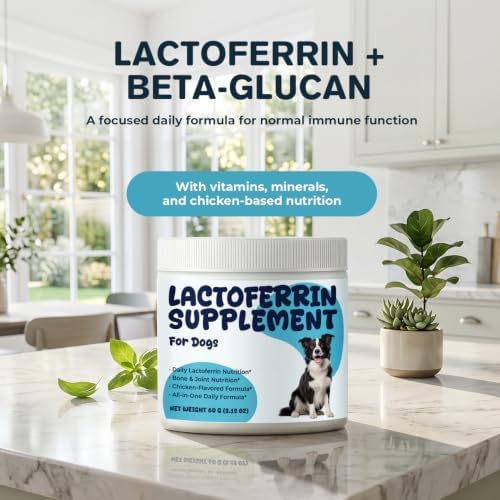 Lactoferrin Supplement Powder for Dogs, Immune, Bone & Joint Nutrition