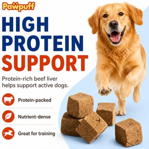 Freeze‑Dried Beef Liver Granules, Single Ingredient Pet Treats for Dogs & Cats, 2.1 oz, Training Reward & Food Topper