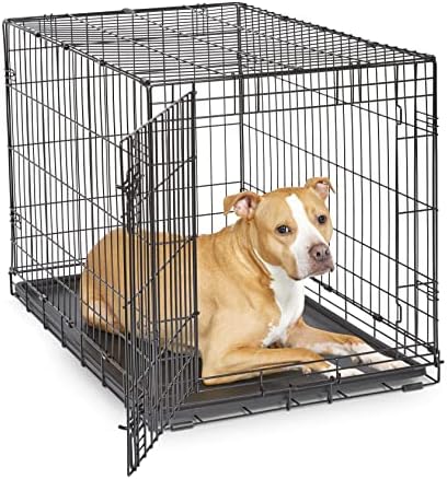 New World by Midwest 36-Inch Single Door Crate, M-L Breeds, 41-70 lbs