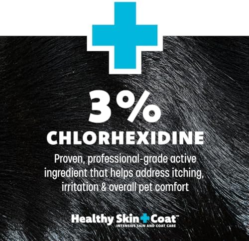 Advanced Medicated Nourish Pet Conditioner, 16 oz - for Dogs and Cats, 3% Chlorhexidine, Supports Skin and Coat Health, Soothes Dry Irritated Skin and Coat, Made in The USA