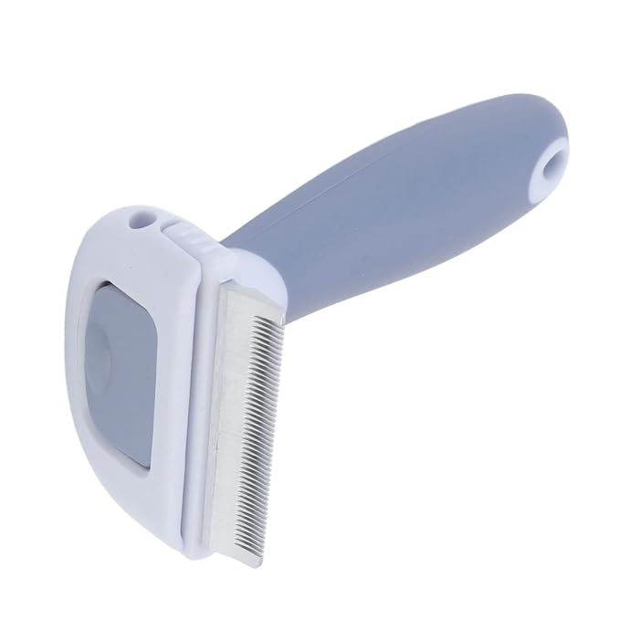 Pet Grooming Brush Detachable Comb Comfortable Handle Cat Pet Deshedding Brush for Small Medium, Small