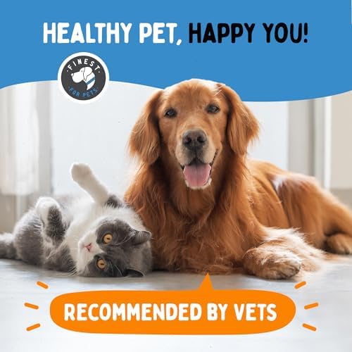 100% Pure Fish Oil for Dogs & Cats (1,545mg Omega 3 per Teaspoon) 16oz. Loaded with EPA & DHA for Joints, Skin & Coat, Itching, Heart & Immune Health. Stronger Than Salmon Oil. Unflavored Omegease.