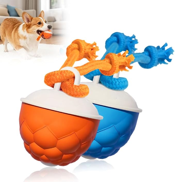 Interactive Dog Toys - 2026 Upgraded Motion Activated Automatic Rolling Ball Toys for Small/Medium/Large Dogs Balls for Boredom to Keep Them Busy with USB Rechargeable (Blue Orange)