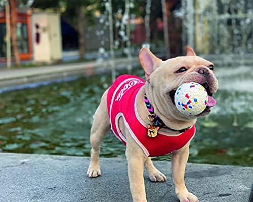 PawfectPals Indestructible Bloom Ball, Floating, Spotted White