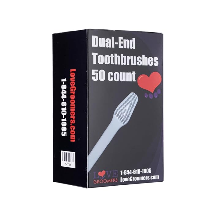 Groomer Essentials Dual-End Toothbrushes