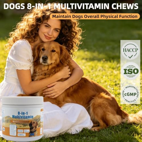 8-in-1 Multivitamin Supplement for Dogs, Dog Vitamins for Joints Health