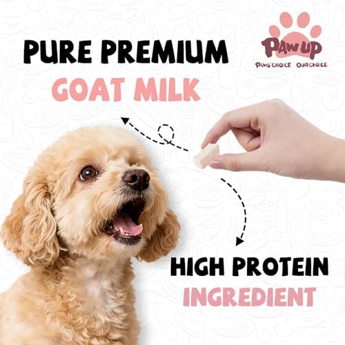 PAWUP Freeze Dried Dog Treats, Goat Milk Yogurt with Strawberry, 2.8 oz