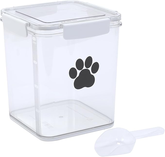 4L Dog Food Storage Container, 4L, White