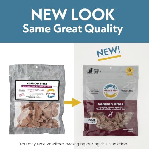 Fresh Is Best Freeze Dried Dog & Cat Treat – Raw Freeze Dried Venison Bites