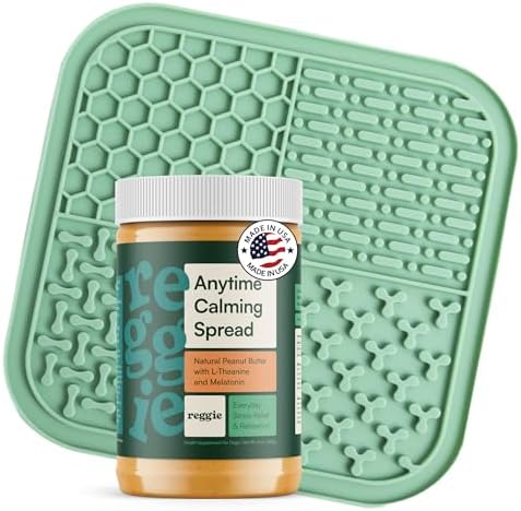 Reggie Calming Spread for Dogs, Peanut Butter, Melatonin, Green