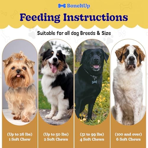 BoneItUp Pet Calming Chews for Dogs, Chamomile, L-Tryptophan, 90-Pack, 90 Ct