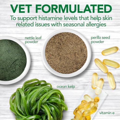 Vet's Best Seasonal Allergy Chewable Tablets for Dogs, Soothes Dog, 60ct