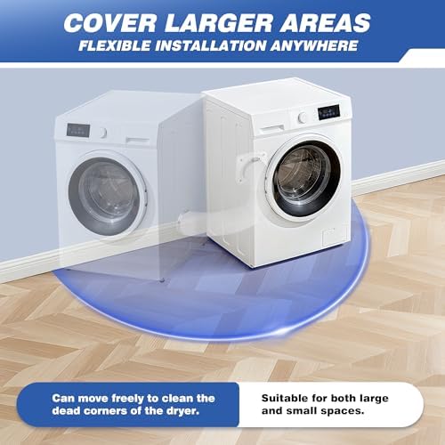 Dryer Vent Kit, DV180 Magnetic Dryer Vent Connector Kit, Airtight Seal Dryer Vent Coupling with 4" 3.3ft Duct, Quick Connector For Tight Space and Easy to Clean