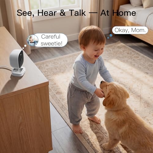 VIMTAG 2.5K Cameras for Home Security Outdoor/Indoor, Color Night Vision Security Camera for Baby/Pet/Dog/Nanny, Light/Siren, Motion Detection, 2-Way Audio, Work with Alexa, Cloud/Card Storage, 2Pcs