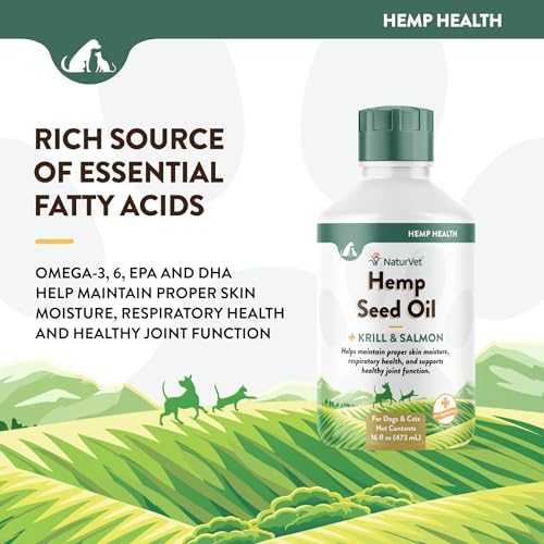 NaturVet Hemp Seed Oil Supplement for Dogs