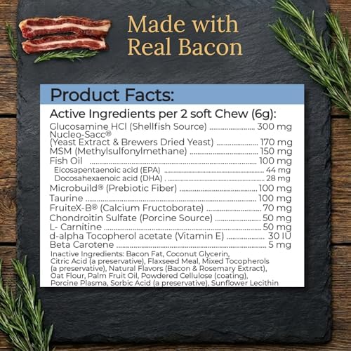 Multivitamins, Balanced Nutrition for Your Poodle, 90 Count, Made in The USA with Real Bacon