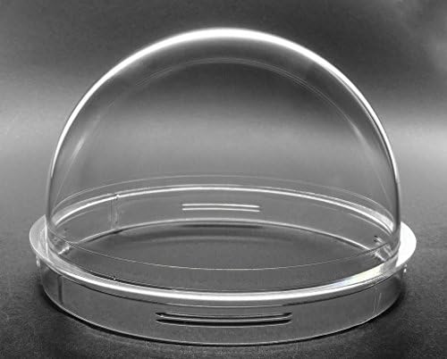 JMX Acrylic/PC CCTV Replacement Clear Camera Dome Cover Security Camera Housing Pet Dog Fence Window Skylight Window (4.2 Inches, Transparent)