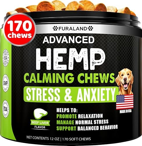 Hemp Calming Chews for Dogs Anxiety & Stress Relief