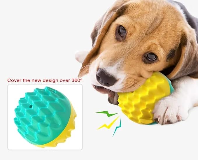Raynier Squeaky Dog Balls for Dogs, Dog Toys for Aggressive Chewers Small and Medium Breed for Relieving Anxiety, Durable Anti-Stress Dog Ball, Outdoor Dog Toys, Water Toy for Dogs