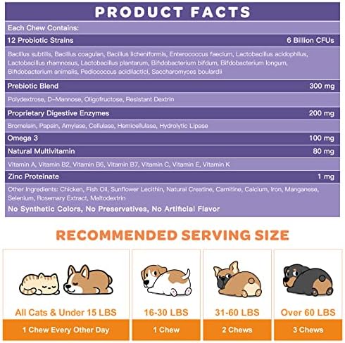 Probiotics for Dogs Chicken Falvored & Salmon Falvored