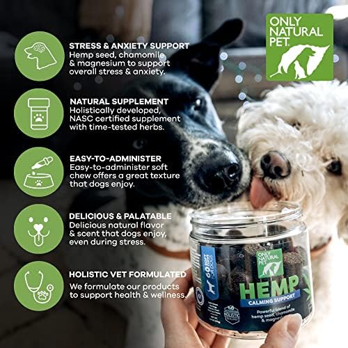 Only Natural Pet, Hemp, L-Theanine, 120-Pack, 120 Count