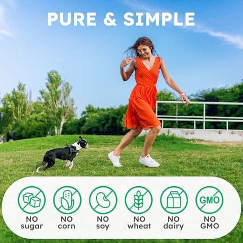 Collagen for Dogs - 150 Chews - Joint, Skin & Coat Supplement with Hyaluronic Acid, Eggshell Membrane & Vitamin C - Daily Hip & Joint Support for Senior Dogs & Puppies - Beef