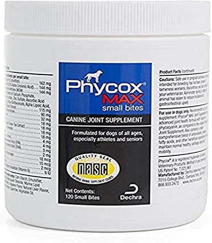 DechraSupply Phycox MAX Small Bites, Joint Supplement for Dogs (120ct)