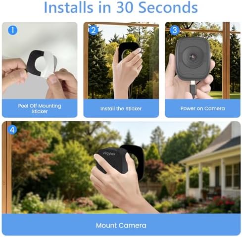 5MP 3K Window Security Camera, 2.4G&5G WiFi Camera for Home Security-2Pack