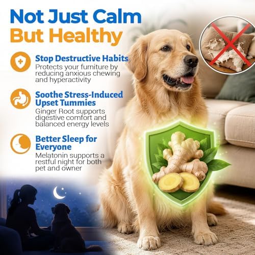 Calming Chews for Dogs with Melatonin and L-Theanine, 120-Pack, 120 Count