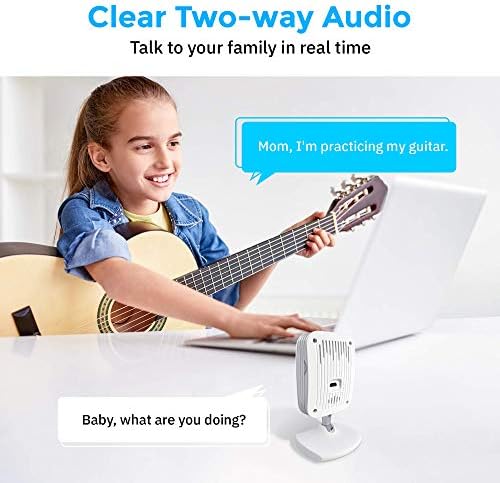 Hugolog Security Cameras for Home Security, WiFi Camera 1080P, Indoor Cameras with Motion Detection, Compatible with Alexa,2-Way Audio, USA Cloud Storage & SD Slot