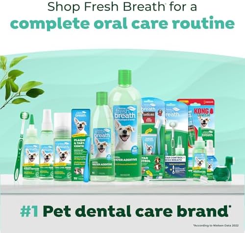 TropiClean No Brush Dog Toothpaste for Teeth Cleaning, Peanut Butter, 4oz