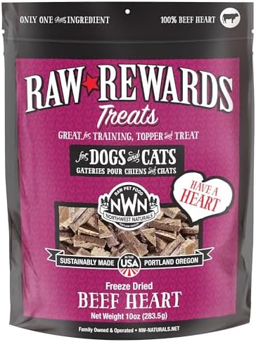 Northwest Naturals Raw Rewards Freeze-Dried Beef Heart Treats - 10oz