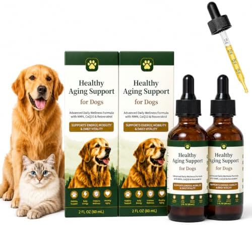 Dog Longevity Supplement with NMN, NAD+, CoQ10 & Resveratrol, 60-Day Supply